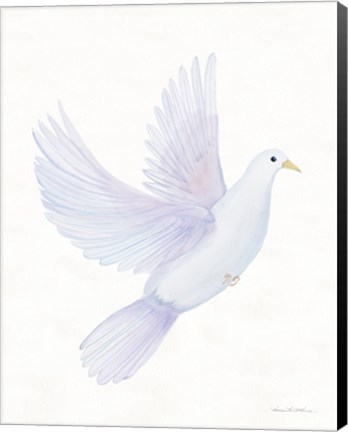 Framed Easter Blessing Dove I Print