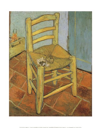 Framed Van Gogh&#39;s Chair and Pipe, c.1888 Print