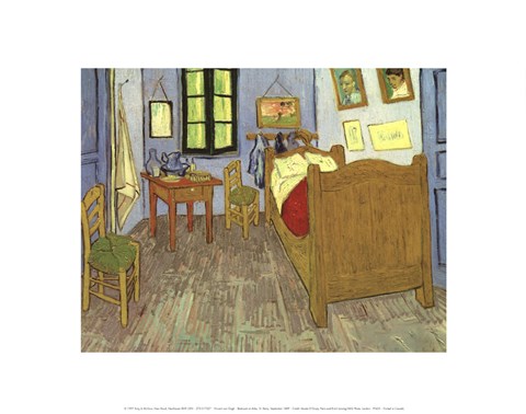 Framed Bedroom at Arles Print