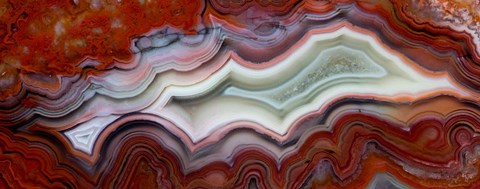Framed Mexican Crazy Lace Agate I Print