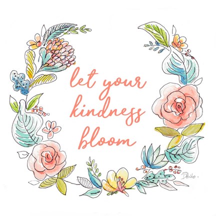 Framed Let your Kindness Bloom Print