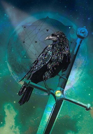 Framed Cosmic Raven Print