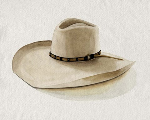 Framed Cowboy Hat I Print