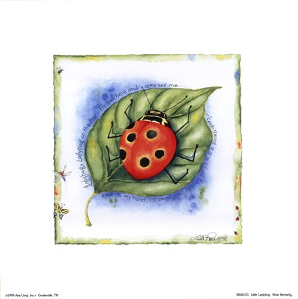 Framed Little Ladybug Print