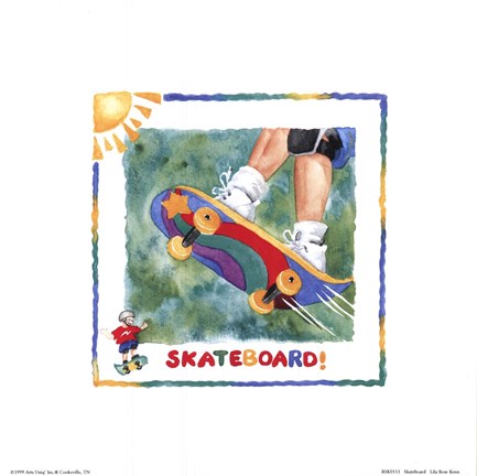 Framed Skateboard Print