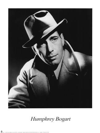 Framed Humphrey Bogart Print