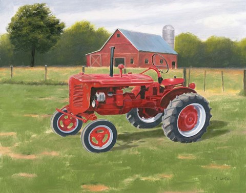 Framed Vintage Tractor Print