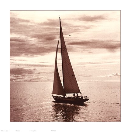 Framed Sailing V Print