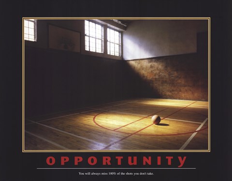 Framed Opportunity Print