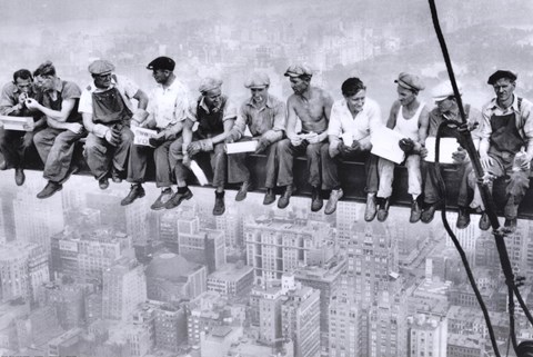 Framed Lunchtime Atop a Skyscraper, c.1932 Print