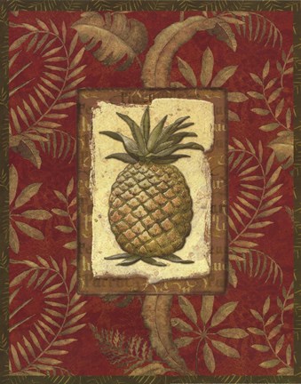 Framed Exotica Pineapple Print