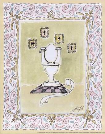 Framed Toilette II Print