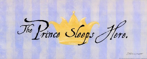 Framed Prince Sleeps Here Print