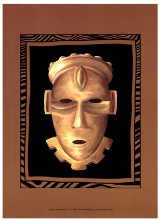 Framed African Mask IV Print