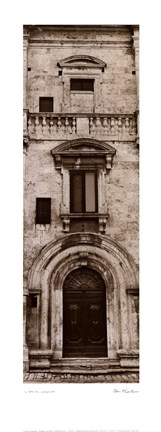 Framed La Porta Via, Montepulciano Print