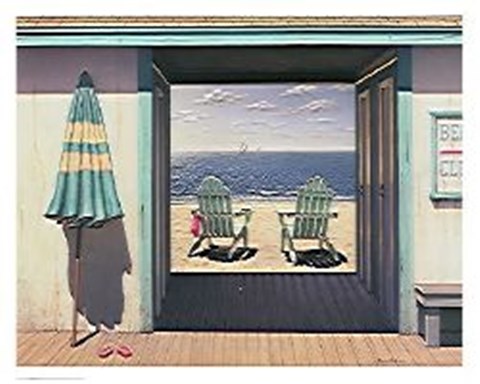Framed Beach Club Print