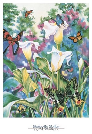 Framed Butterfly Ballet Print