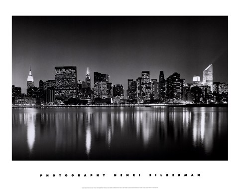 Framed New York, New York, Manhattan East Side Print
