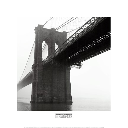 Framed Brooklyn Bridge Fog Print
