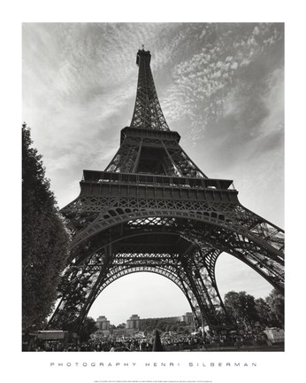 Framed La Tour Eiffel, Paris - under Print