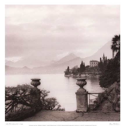 Framed Villa Monastero, Lago di Como Print