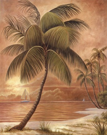 Framed Island Palm III Print