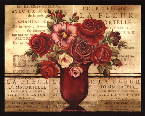 Framed Paris Rose II Print