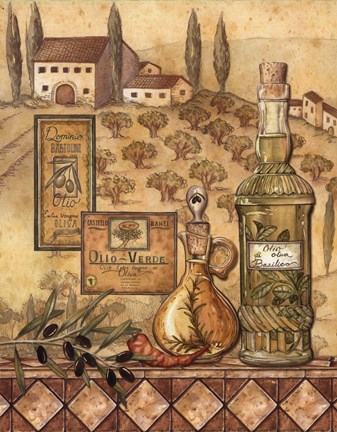 Framed Flavors Of Tuscany I - Mini Print