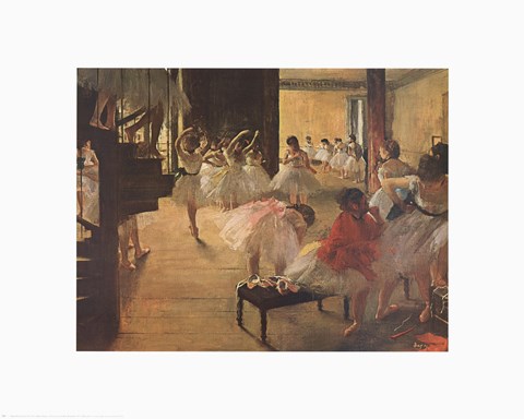 Framed Ballet School, c. 1874 Print