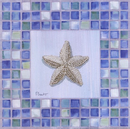 Framed Mosaic Starfish Print
