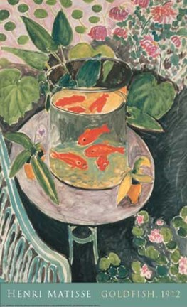 Framed Goldfish, 1912 Print