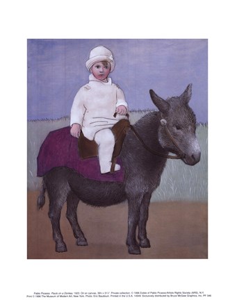 Framed Paulo on a Donkey Print