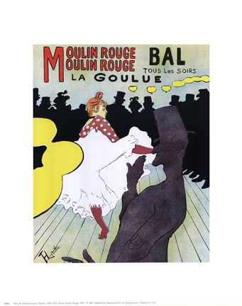 Framed Poster, Moulin Rouge, 1891 Print