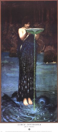 Framed Circe Invidiosa, c.1892 Print