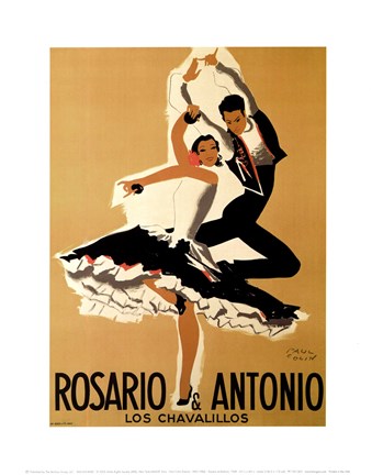 Framed Rosario &amp; Antonio, 1949 Print