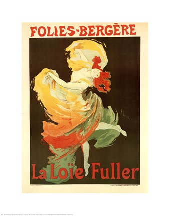 Framed Folies Bergeres- La Loie Fuller Print