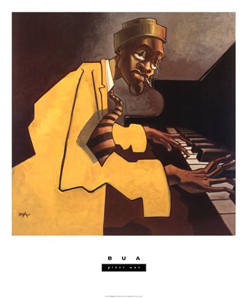 Framed Piano Man Print