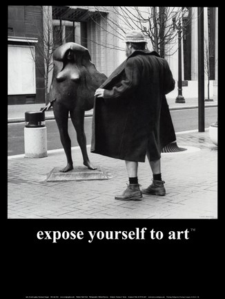 Framed Expose Yourself to Art Print