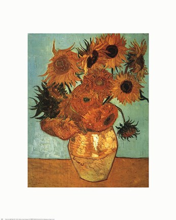 Framed Sunflowers No 2 Print