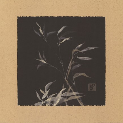Framed Golden Bamboo II Print