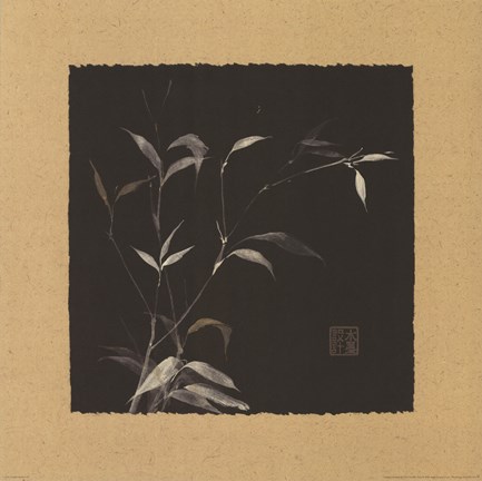 Framed Golden Bamboo III Print