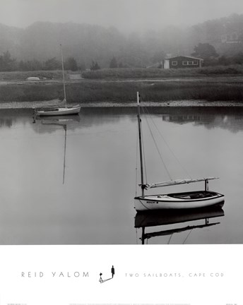 Framed Two Sailboats, Cape Cod Print