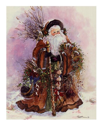 Framed Santa&#39;s Bounty Print