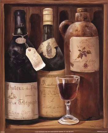 Framed Wine Cabinet IV Print