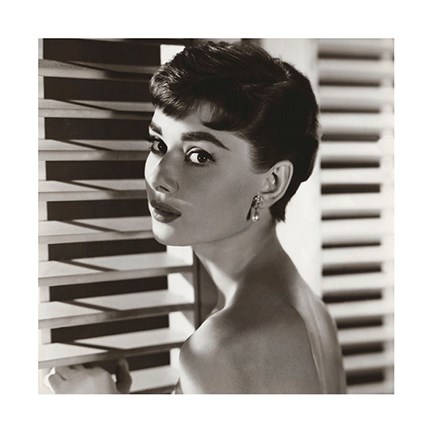 Framed Audrey Hepburn – Blinds Print