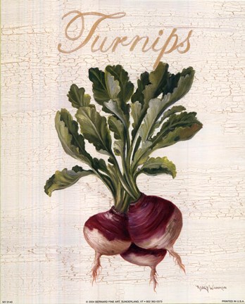 Framed Turnips Print
