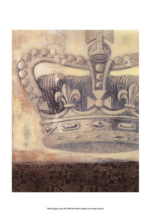 Framed Regal Crown II Print