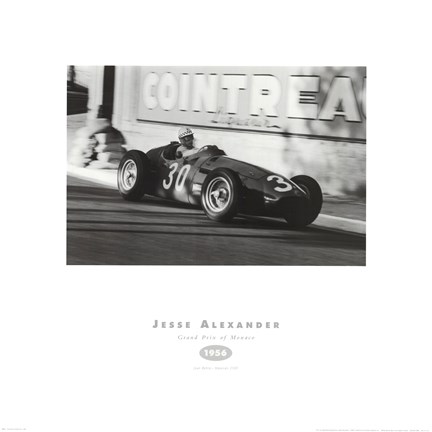 Framed Grand Prix of Monaco, 1956 Print