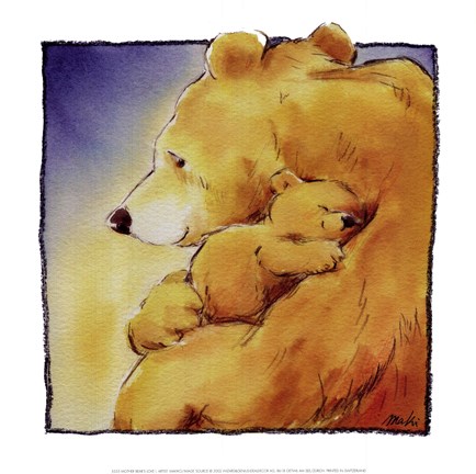 Framed Mother Bear&#39;s Love I Print
