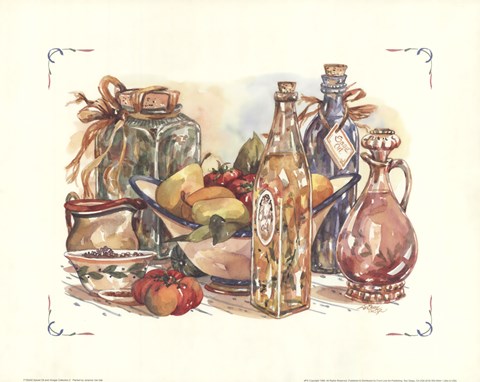 Framed Spiced Oil and Vinegar Collection II Print